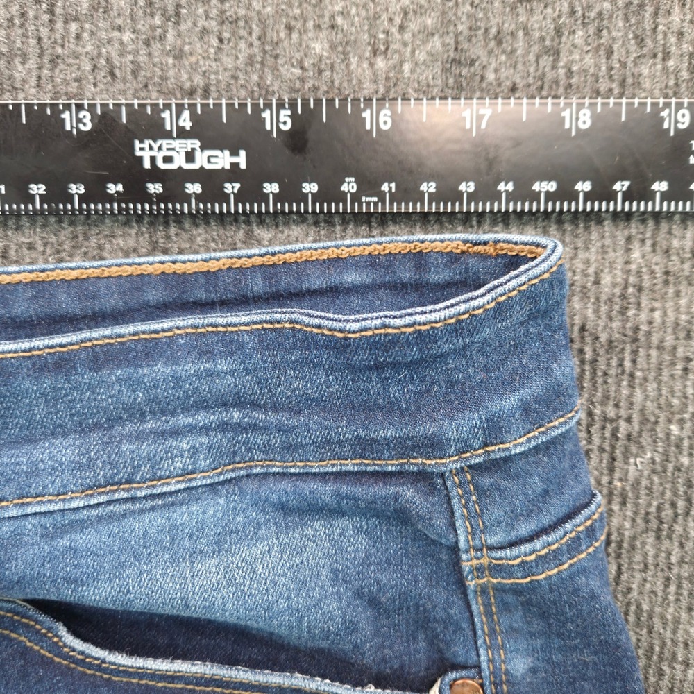 Judy Blue Distressed Denim Shorts 1XL Dark Wash Raw Hem Grunge Y2K - Picture 2 of 11